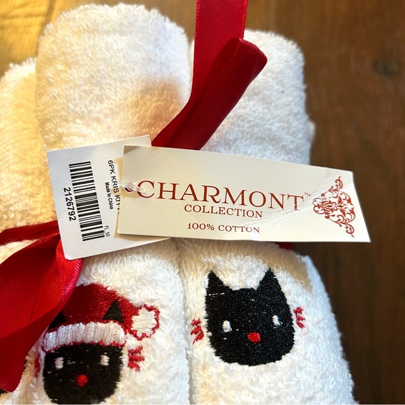 Kitty Klaus 6 pack wash clothes, NWT - Picture 5 of 7